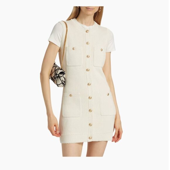 Reformation Catalina 100% Organic Cotton Knit Minidress Size M - Picture 2 of 10